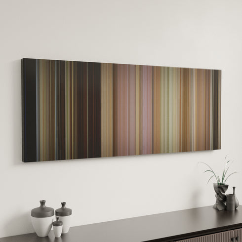 Fletch canvas art in modern interior - movie color palette