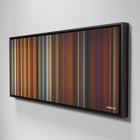 Side view of Framed Buff's of Constantine Frome on the wall