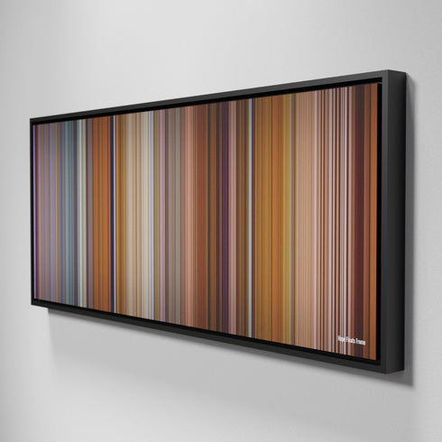 Side view of Framed Buff's of Hope Floats Frome on the wall