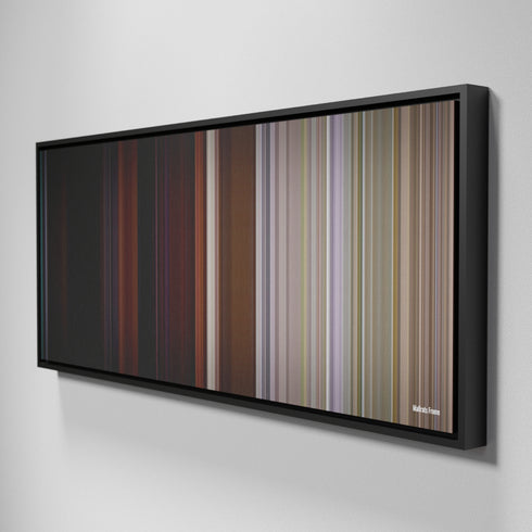 Side view of Framed Buff's of Mallrats Frome on the wall