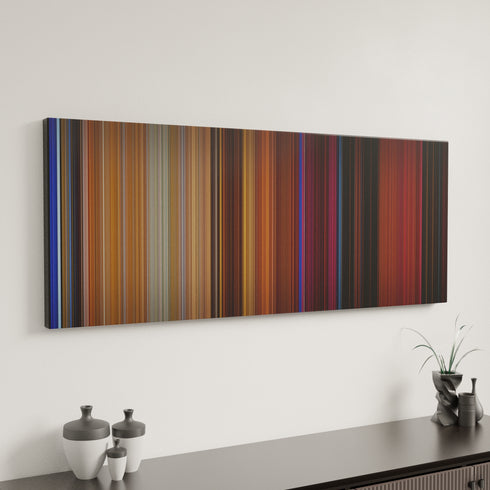 Onward canvas art in modern interior - movie color palette