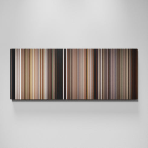 Premonition movie canvas wall art - color palette print