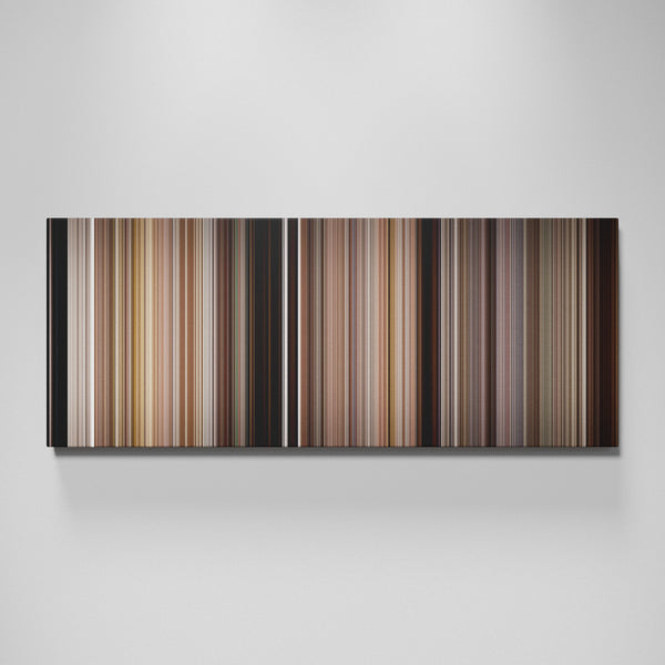 Premonition movie canvas wall art - color palette print