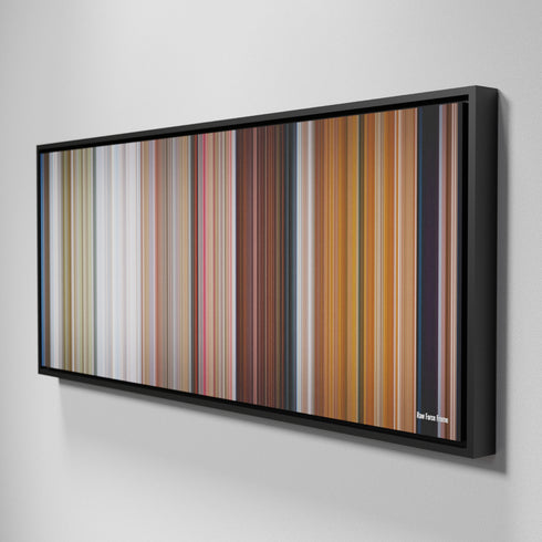 Side view of Framed Buff's of Raw Force Frome on the wall