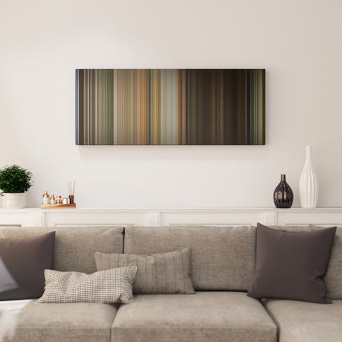 Living room interior with Say Anything Frome on the wall