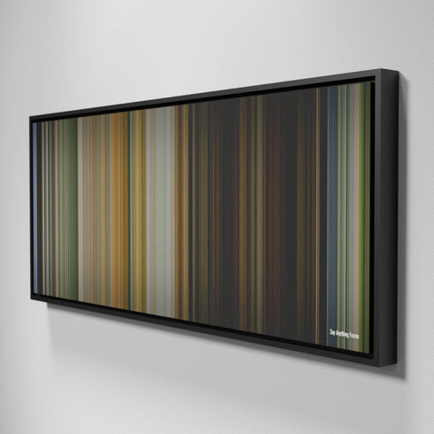 Side view of Framed Buff's of Say Anything Frome on the wall