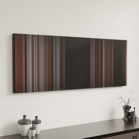 Slap Shot canvas art in modern interior - movie color palette