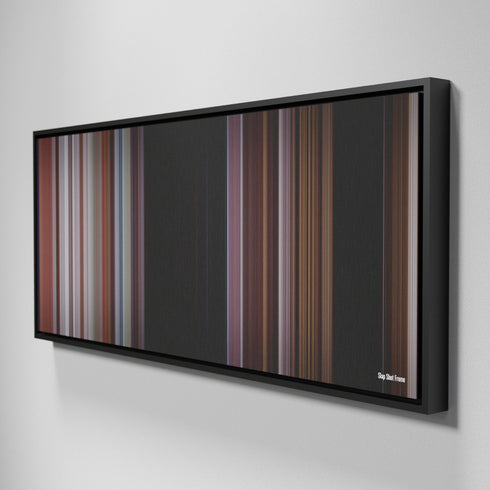 Side view of Framed Buff's of Slap Shot Frome on the wall