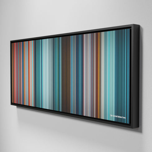 Side view of Framed Buff's of Star Trek Into Darkness Frome on the wall