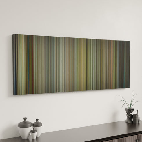 The World's End canvas art in modern interior - movie color palette