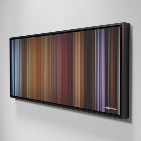 Side view of Framed Buff's of Valley of the Dolls Frome on the wall