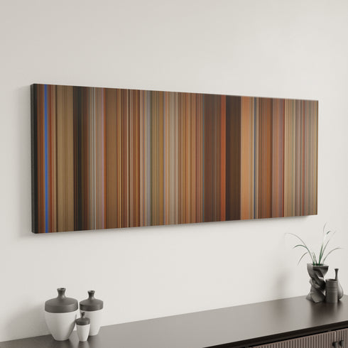 View From the Top canvas art in modern interior - movie color palette