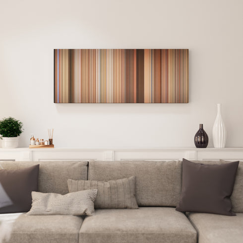 View From the Top canvas print in living room - film wall decor