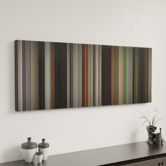 Minimal interior design with End of Watch Frome on the wall