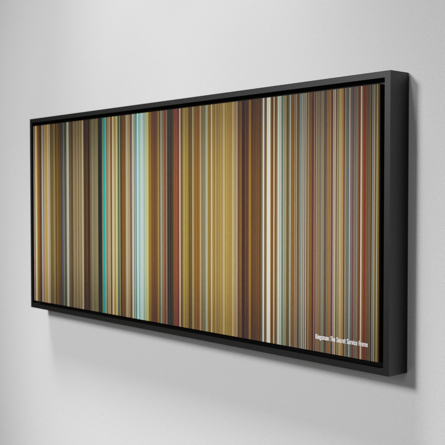 Side view of Framed Buff's of Kingsman: The Secret Service Frome on the wall