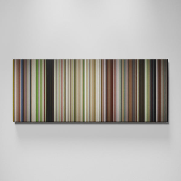 The Station Agent movie canvas wall art - color palette print