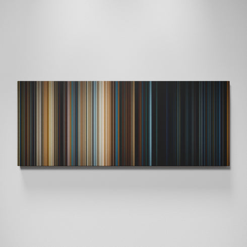 2012 movie canvas wall art - color palette print
