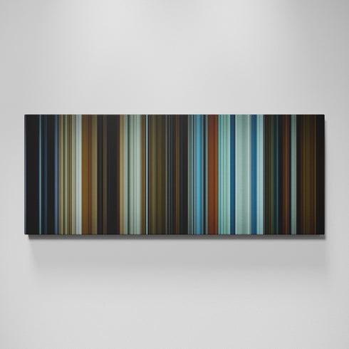 The Invisible Man movie canvas wall art - color palette print