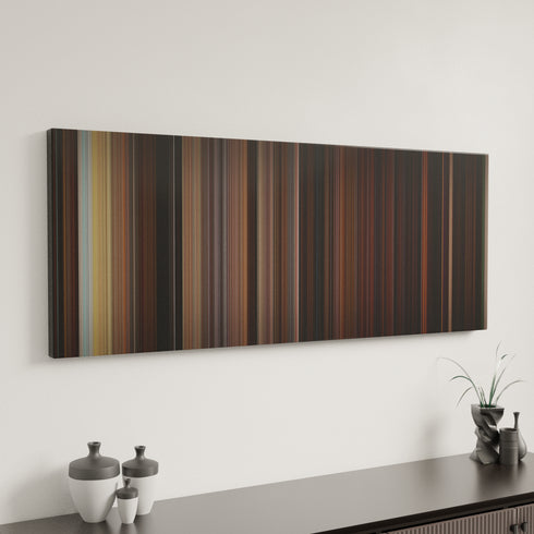 Minimal interior design with Carrie Frome on the wall