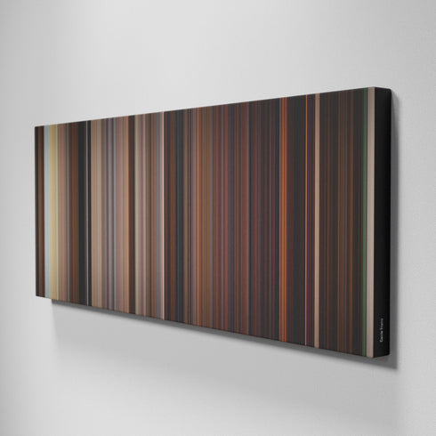 Side view of Buff's of Carrie Frome on the wall