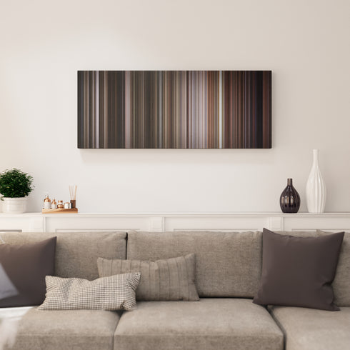 Bullitt canvas print in living room - film wall decor