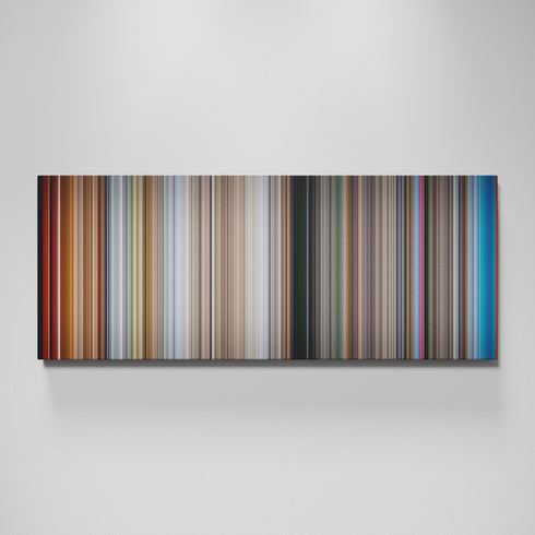 Koyaanisqatsi movie canvas wall art - color palette print