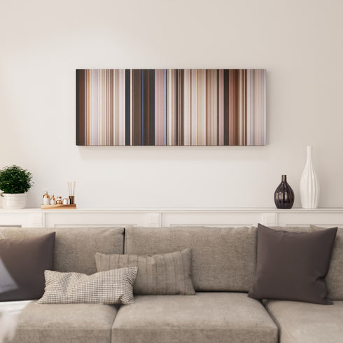 Living room interior with Monty Python's Life of Brian Frome on the wall