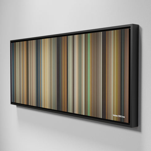 Side view of Framed Buff's of Footloose Frome on the wall