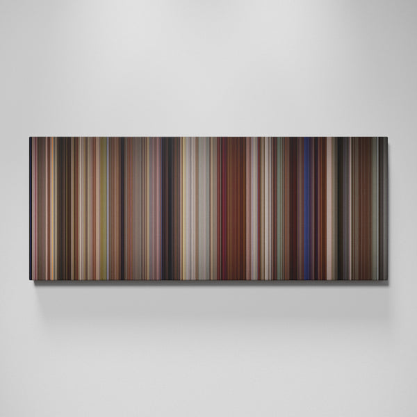 Rain Man movie canvas wall art - color palette print