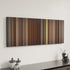 Sideways canvas art in modern interior - movie color palette
