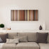 Sideways canvas print in living room - film wall decor