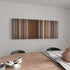 Sideways canvas wall art in kitchen - movie decor