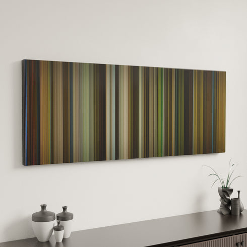 Green Book canvas art in modern interior - movie color palette