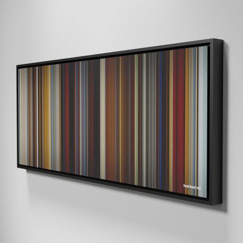 Side view of Framed Buff's of Eternal Beauty Frome on the wall