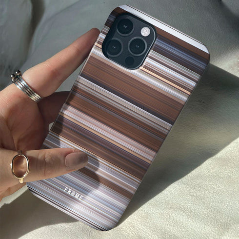 out cold Frome phone case when holding in hands