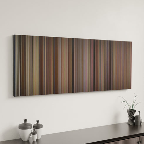 Major League canvas art in modern interior - movie color palette