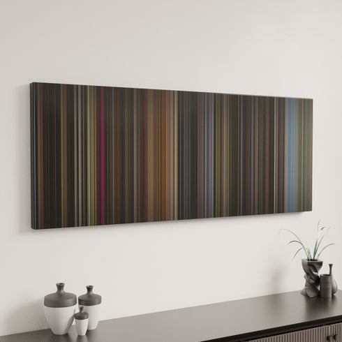 The Gentlemen canvas art in modern interior - movie color palette