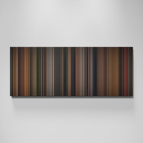 Broadcast News movie canvas wall art - color palette print