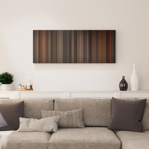 Broadcast News canvas print in living room - film wall decor