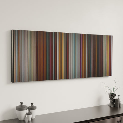 Teenage Badass canvas art in modern interior - movie color palette