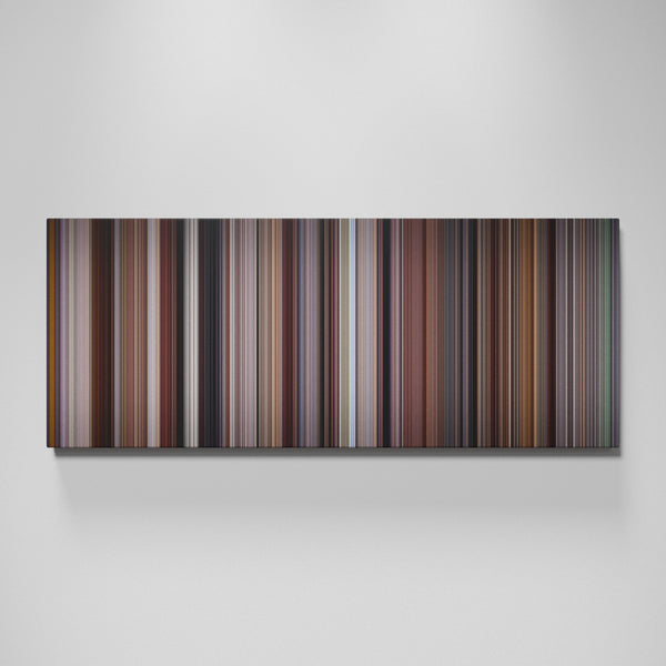 Wall Street movie canvas wall art - color palette print