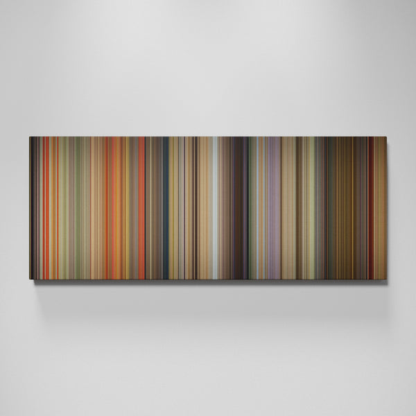 Orgazmo movie canvas wall art - color palette print