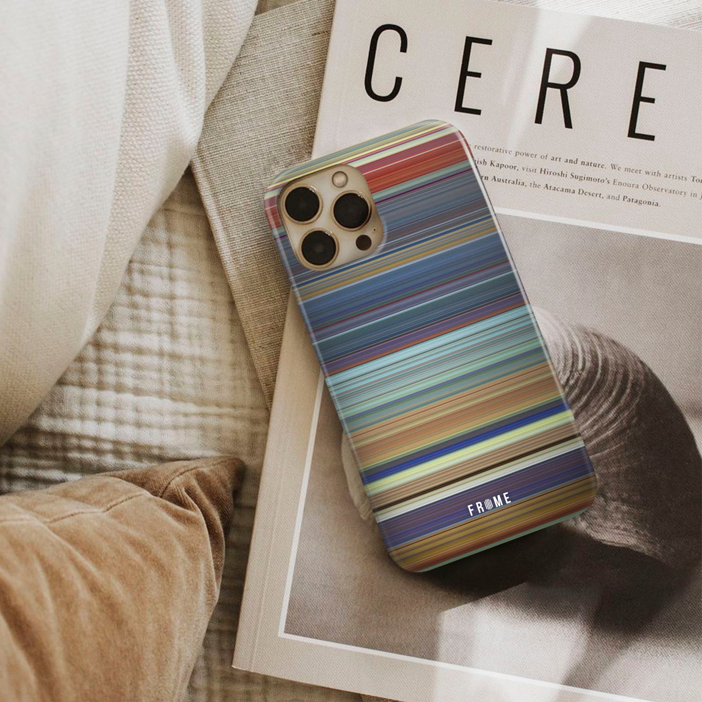 the emperor's new groove Frome phone case next to interior items