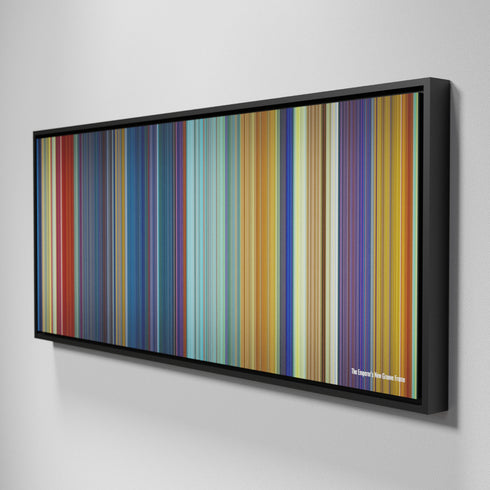 Side view of Framed Buff's of The Emperor's New Groove Frome on the wall