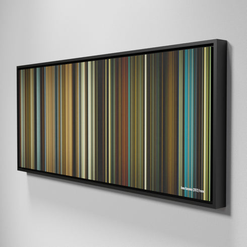 Side view of Framed Buff's of Anna Karenina Frome on the wall