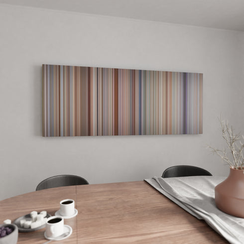 Moving canvas wall art in kitchen - movie decor