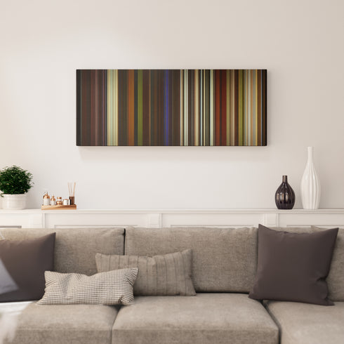 Living room interior with Star Trek: Generations Frome on the wall