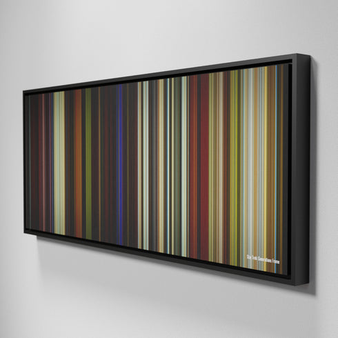 Side view of Framed Buff's of Star Trek: Generations Frome on the wall