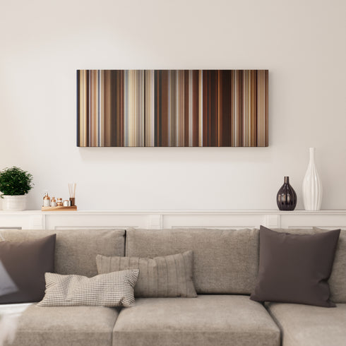 Silverado canvas print in living room - film wall decor