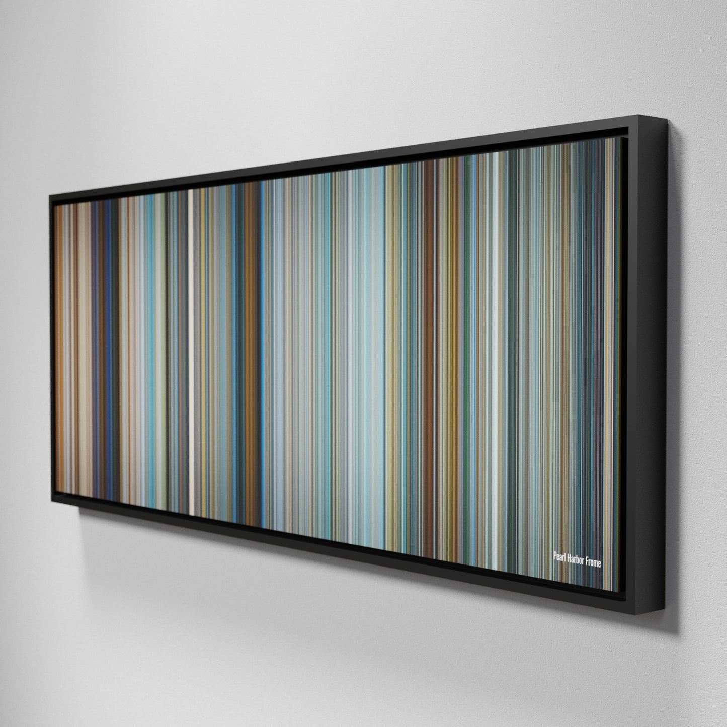 Side view of Framed Buff's of Pearl Harbor Frome on the wall